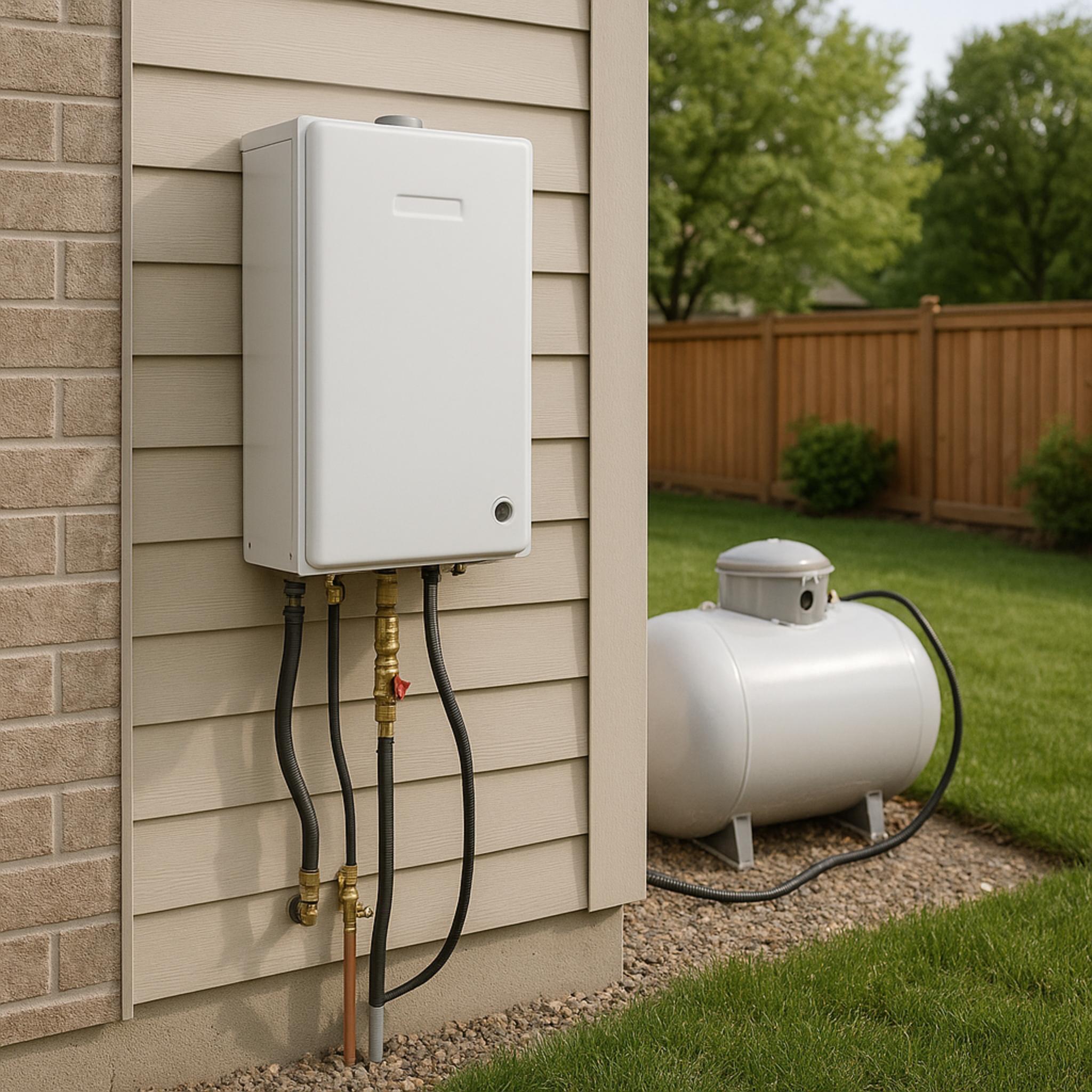 199,000 BTU Outdoor Non-Condensing Propane Tankless Water Heater