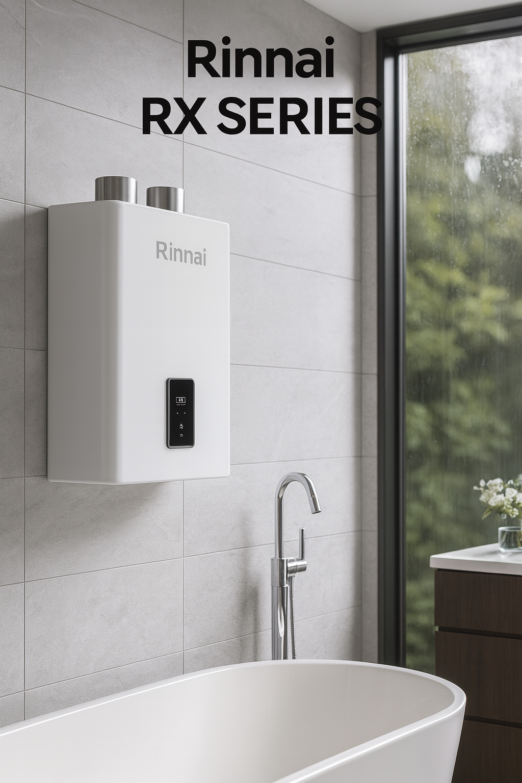 Rinnai SENSEI™ RX Series 199 MBH Smart Indoor Condensing Natural Gas/Propane Tankless Water Heater