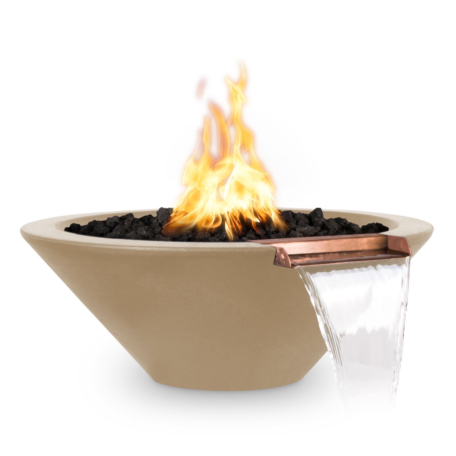 Cazo Fire & Water Bowl - GFRC Concrete - 24"