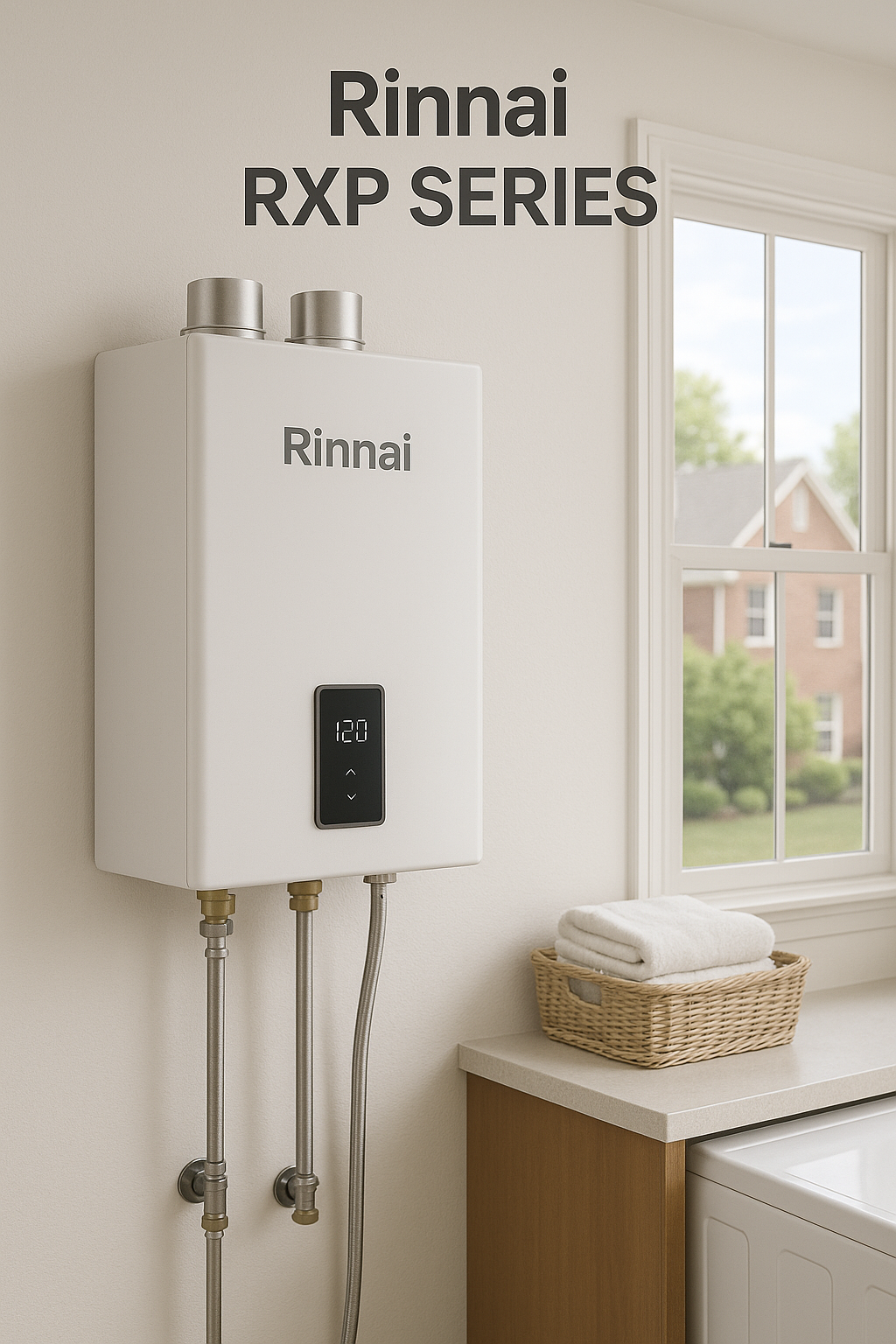 Rinnai SENSEI™ RXP Series 199 MBH Smart Indoor Condensing Natural Gas/Propane Tankless Water Heater with Pump