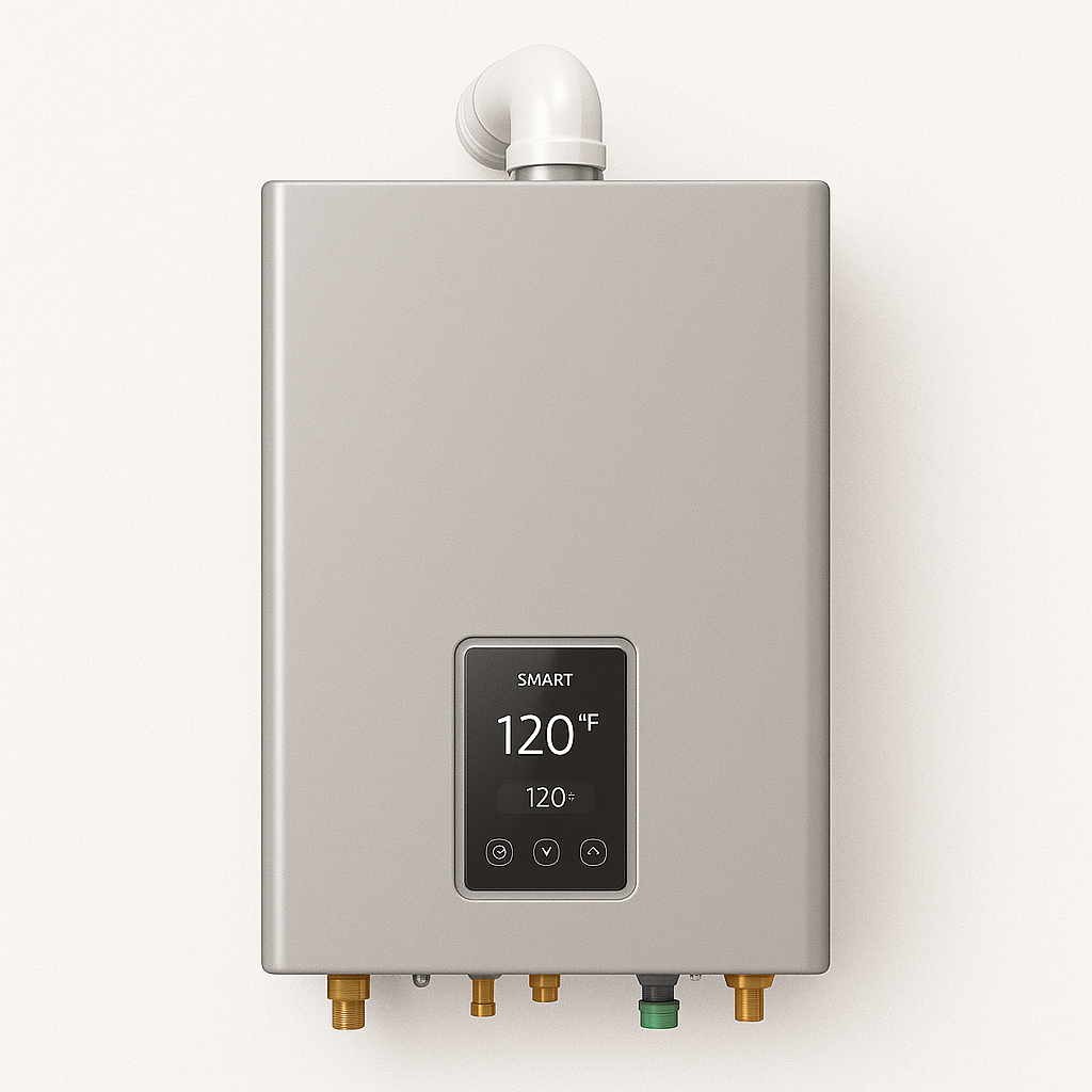 199,000 BTU Smart Indoor Condensing Tankless Water Heater with Built-In Pump