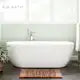 Signature Hardware Boyce 70" Acrylic Air Massage Tub with with Integrated Drain, Overflow, and Foam Insulation